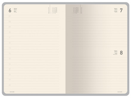 Ежедневник А5 датированный Megapolis Color 2026, серый