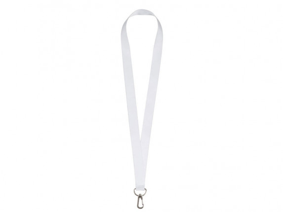 Ланъярд 2 см под сублимацию с трендовым карабином, серебристый