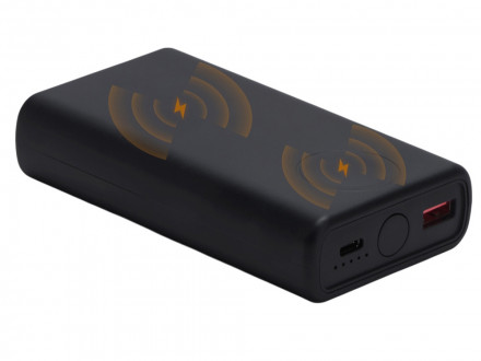 Внешний беспроводной аккумулятор 2-в-1 с функцией зарядки Apple Watch, QC/PD AtomIQ, 10000 мАч, черный