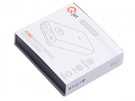 Внешний беспроводной аккумулятор 2-в-1 с функцией зарядки Apple Watch, QC/PD AtomIQ, 10000 мАч, черный