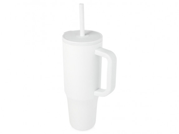 Brady термостакан с силиконовой трубочкой, 900 мл, сертифицированный согласно RCS- Белый
