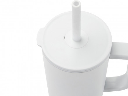 Brady термостакан с силиконовой трубочкой, 900 мл, сертифицированный согласно RCS- Белый