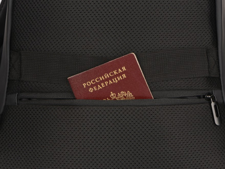 Рюкзак Glam для ноутбука 15'' из мягкой экокожи, черный