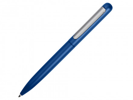 Ручка металлическая шариковая Skate с матовым покрытием, темно-синий