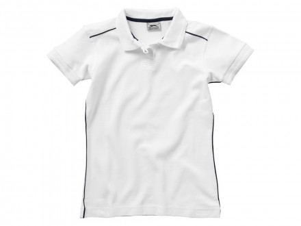 Рубашка поло Backhand женская, белый/темно-синий