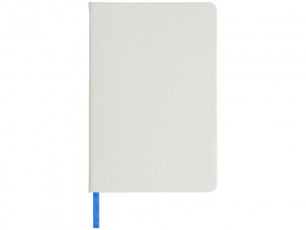 Блокнот Spectrum A5 с белой бумагой и цветной закладкой, белый/ярко-синий