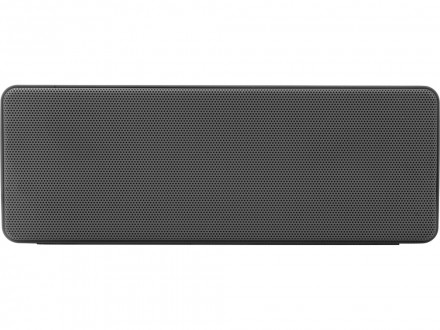 Портативная колонка Bar со стереодинамиками soft touch, серый