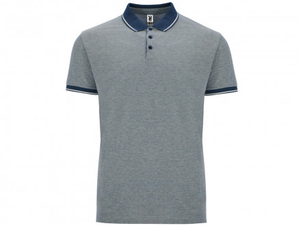 Рубашка поло Bowie мужская, меланжевый нэйви