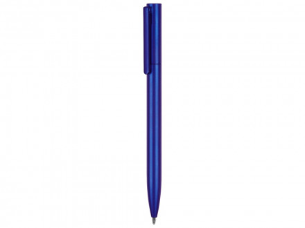 Пластиковая шариковая ручка Leon, синий металлик