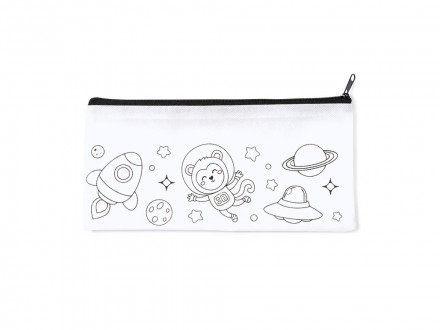 Детский пенал SOLAZ с рисунком-раскраской