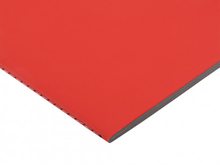 Бизнес-тетрадь А5 Pragmatic Contrast, 40 листов в клетку, красный с темно-серым срезом