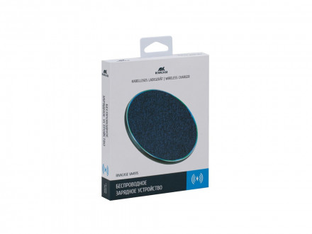 RIVACASE VA4915 BL3 беспроводное ЗУ 10 Вт, синяя ткань, 12/96