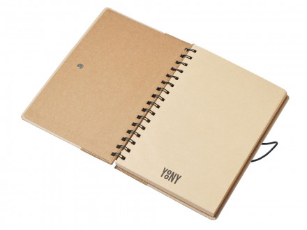 Крафтовый блокнот А5 в твердой обложке Saharan Cypress, 80 листов 70 гр/м2 бумаги, натуральный