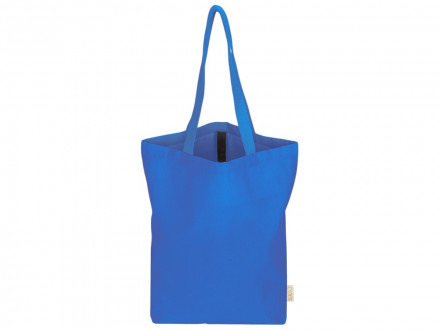 Сумка Fixy из переработанного хлопка с фиксирующей эластичной лентой, синий