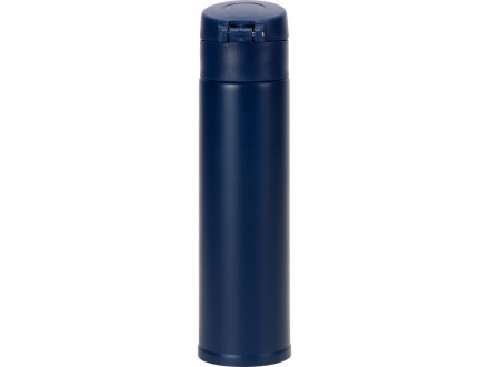 Вакуумная герметичная термокружка Inter, темно-синий, нерж. сталь