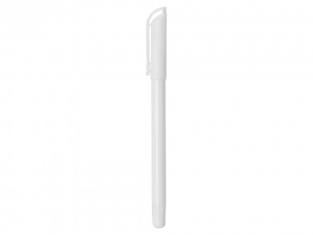 Ручка шариковая пластиковая Delta из переработанных контейнеров, белая