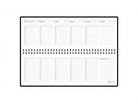 Планинг недатированный Velvet черный