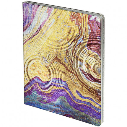 Блокнот «Флюиды», серебристый