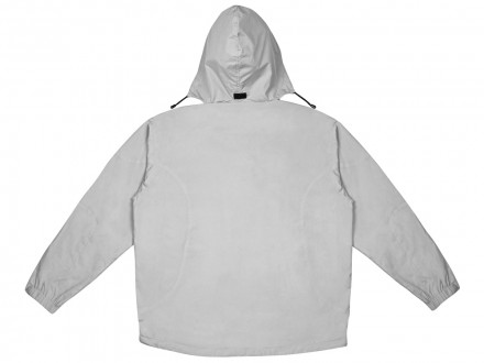 Куртка мужская с капюшоном Wind, серебристый