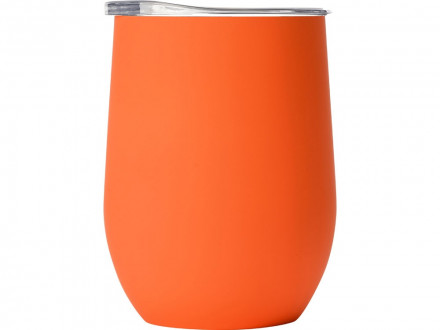 Термокружка Sense Gum, soft-touch, непротекаемая крышка, 370мл, оранжевый (P)