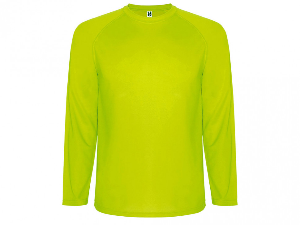 Футболка Montecarlo  мужская с длинным рукавом, неоновый желтый
