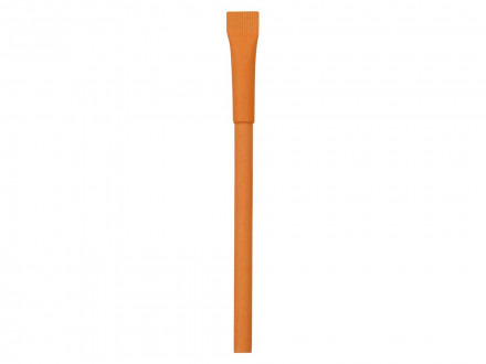 Ручка картонная с колпачком Recycled, оранжевый (Р)