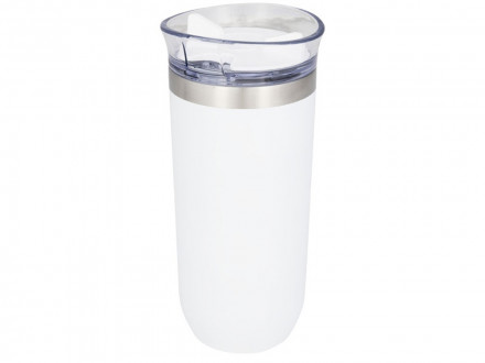 Вакуумная герметичная термокружка Twist, белый