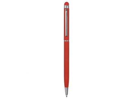 Ручка-стилус шариковая Jucy Soft с покрытием soft touch, красный