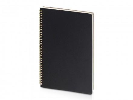 Бизнес тетрадь на гребне А4 Pragmatic, 100 листов в клетку, черный