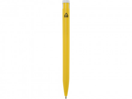 Шариковая ручка Unix из переработанной пластмассы, черные чернила - Желтый
