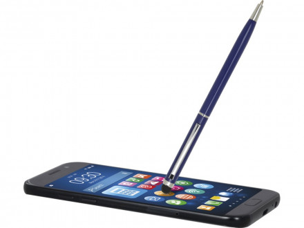 Шариковая ручка Ore алюминиевая со стилусом - Синий