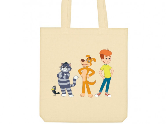 Сумка из плотного хлопка Простоквашино, 220 г/м2, натуральный