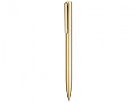 Пластиковая шариковая ручка Leon, золотистый металлик