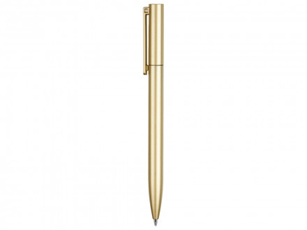 Пластиковая шариковая ручка Leon, золотистый металлик