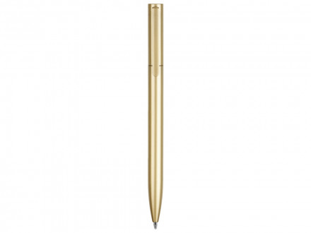 Пластиковая шариковая ручка Leon, золотистый металлик