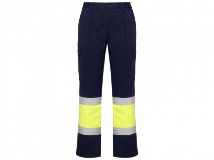 Брюки Soan, нэйви/неоновый желтый