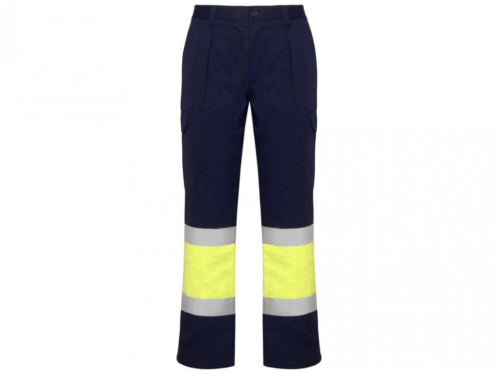 Брюки Soan, нэйви/неоновый желтый