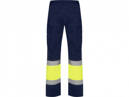 Брюки Soan, нэйви/неоновый желтый