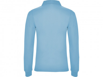 Рубашка поло Estrella женская с длинным рукавом, небесно-голубой