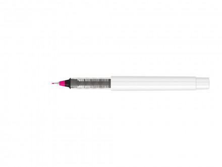 Капиллярная ручка в корпусе из переработанного материала rPET RECYCLED PET PEN PRO FL, белый с розовым