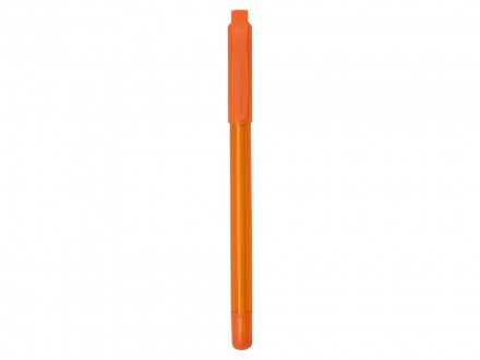 Ручка шариковая пластиковая Delta из переработанных контейнеров, оранжевая