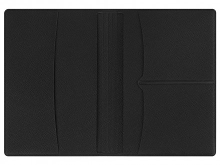 Обложка для паспорта с RFID защитой отделений для пластиковых карт Favor, черная