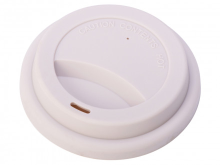 Стакан с силиконовой крышкой Cafe, beige