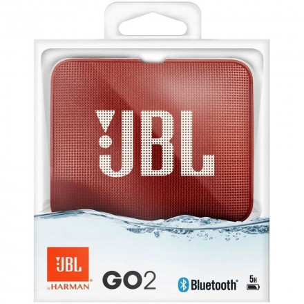 Беспроводная колонка JBL GO 2, красная