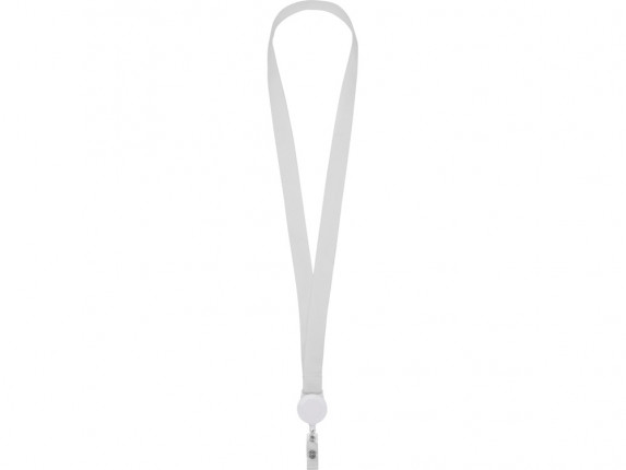Ланьярд с ретрактором, белый
