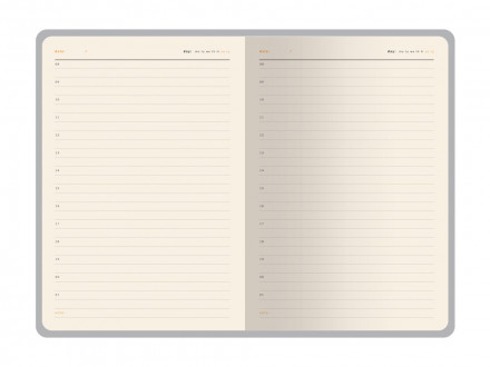 Ежедневник недатированный А5 Boston, темно-синий (желтый обрез)