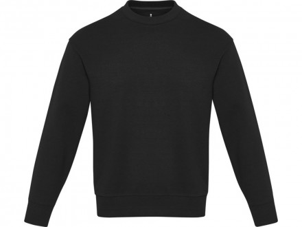 Jet унисекс Aware™ свитер с круглым вырезом из переработанных материалов - сплошной черный