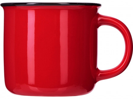 Кружка с каймой Countryside M, красный 410ml