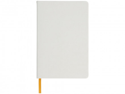 Блокнот Spectrum A5 с белой бумагой и цветной закладкой, белый/оранжевый