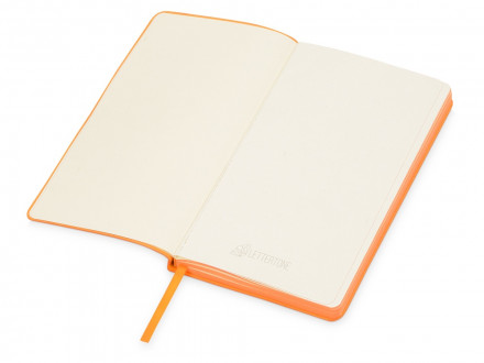 Блокнот Notepeno 130x205 мм с тонированными линованными страницами, оранжевый